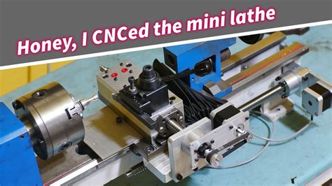 7x14 Mini Lathe Cnc Conversion First Test Youtube