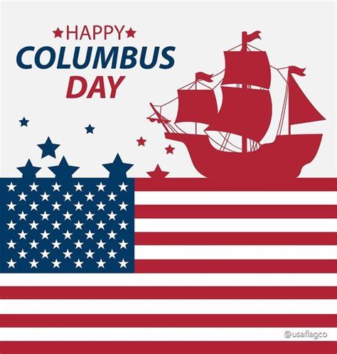 Flag Ship Happy Columbus Day Image Pictures Photos And Images For