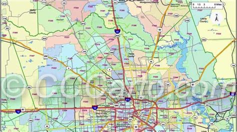 Houston Map With Zip Codes