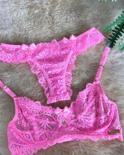 Pink Lingerie Set Girlfriend Gift Wife Gift Sheer Lingerie Etsy