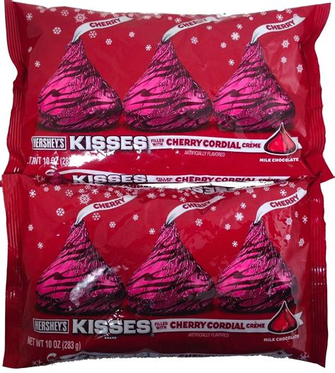 Holiday Hersheys Kisses Milk Chocolate With Cherry