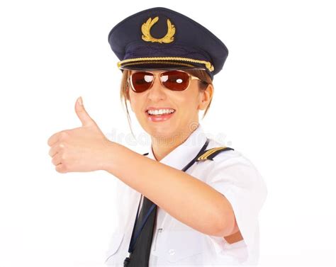 Airline Pilot Thumb Up Stock Image Image Of Commercial 13767679