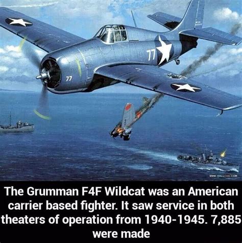 The Grumman F4f Wildcat Was An American Carrier Based ﬁghter It Saw