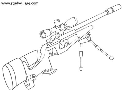 There have been a bunch of fortnite skins that have been released since battle royale was released and you can see them all here. Sniper Rifle Drawing at GetDrawings | Free download