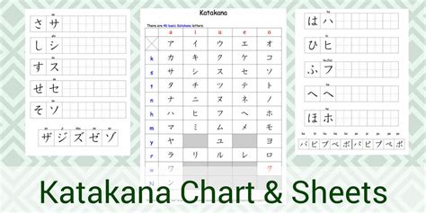 Learn Japanese Katakana Get A Katakana Chart