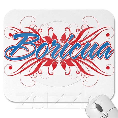 Boricua Floral Mouse Pad Custom Mouse Pads Puerto Rico