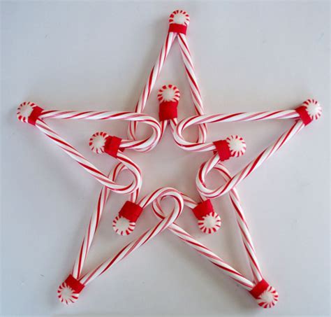 How To Make A Candy Cane Star Christmas Decoration Recycled Crafts