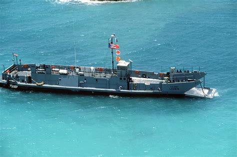 An Aerial Starboard Side View Of Army Utility Landing Craft 1676 Lcu