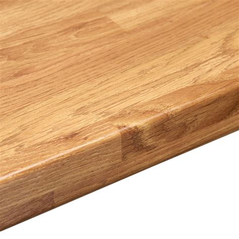 Wooden worktops look great in any kitchen. 38mm Colmar Oak Laminate Wood Effect Round Edge Worktop (L ...