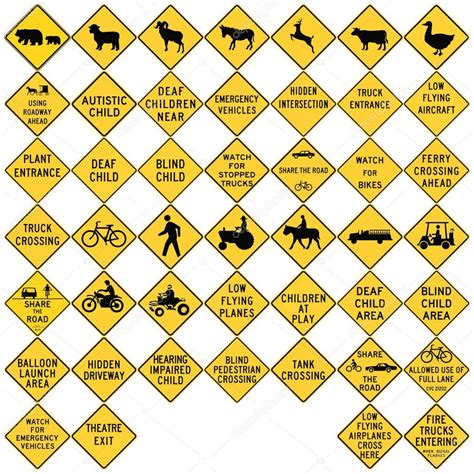 Road Signs In The United States Advance Warnings And Crossings