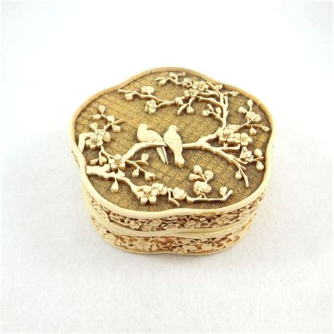 Vintage Ivory Dynasty Trinket Box By Arnart 84 Ils Liked On Polyvore