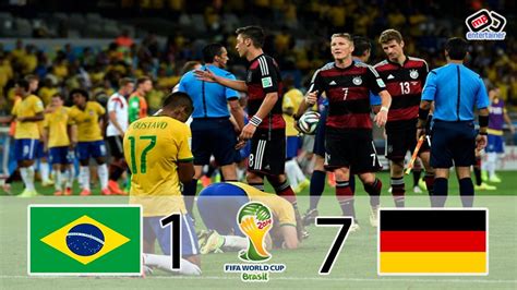 Brasil Vs Germany 2014 World Cup Semifinal Highlights Youtube