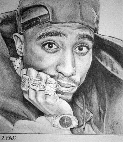 Tupac Shakur Drawing Rapper Art Hip Hop Artwork Anime Rapper