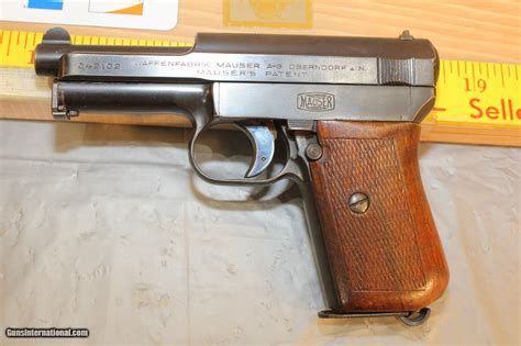 Mauser Model 1934 Pistol 765 Mm Or 32 Acp Caliber