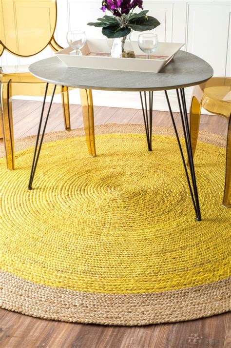 25 Yellow Rug And Carpet Ideas To Brighten Up Any Room Jute Rug