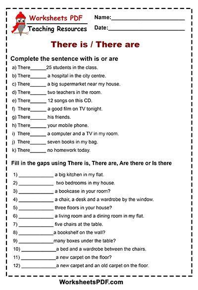 Use There Is There Are English Grammar Rules Teaching English