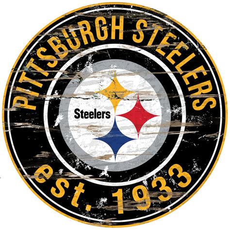 Adventure Furniture NFL Indoor Pittsburgh Steelers Distressed Logo 