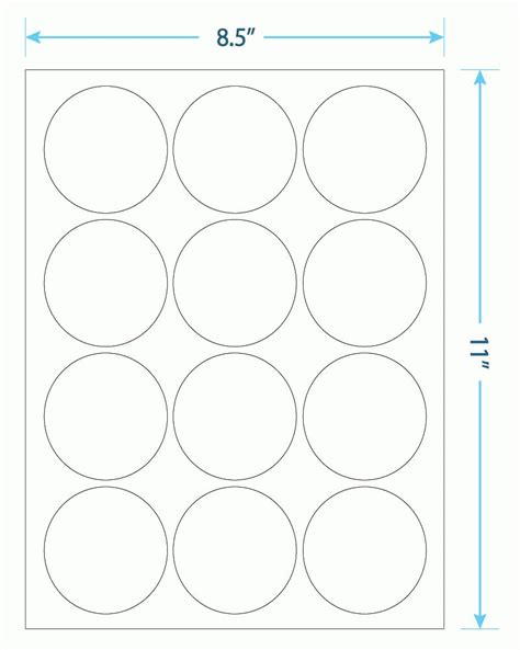 Label template download for free. " Circle Laser Inkjet Printable Label; Up Throughout Template For Circle Labels - 10 ...