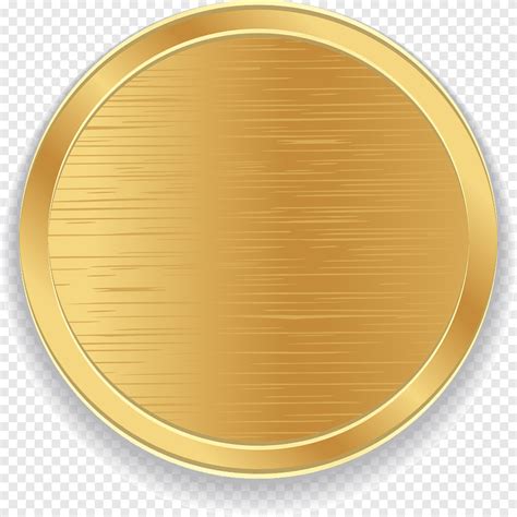 Gold Colored Coin Illustration Icon Golden Circle Atmosphere Gold