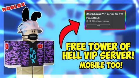 Skywars free vip server link (roblox). *WORKING* Free Tower Of Hell VIP Server! (LINK IN DESC ...