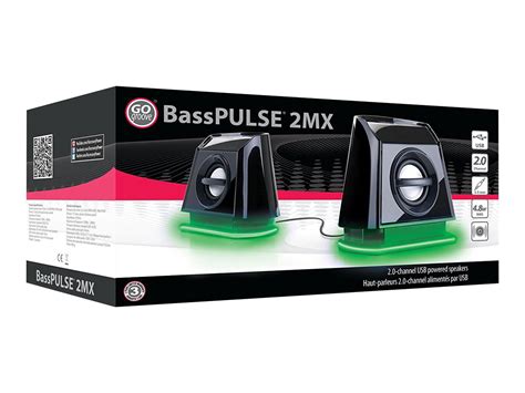Gogroove Basspulse 2mx Usb Computer Speakers With Green Led Lights