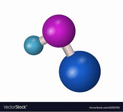 Naoh Molecule Vectorstock
