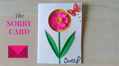 Diy How To Make A Beautiful Sorry Card Sorry Card Tutorial Sorry