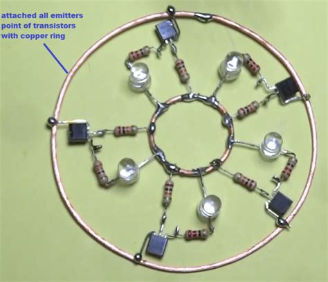 5 Led Chaser Using Transistors Transistors Circuit Diagram Led