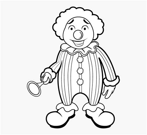 Circus Clown Clipart Black And White Clipart Of A Black And White