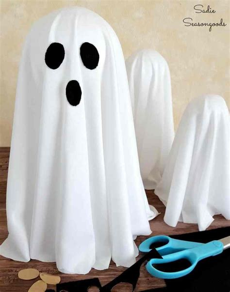 How To Make A Floating Ghost With A Metal Candlestick Halloween Ghost