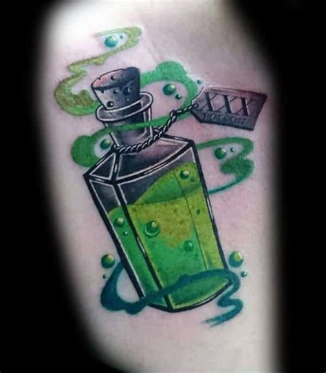 40 Poison Bottle Tattoo Designs For Men Killer Ink Ideas