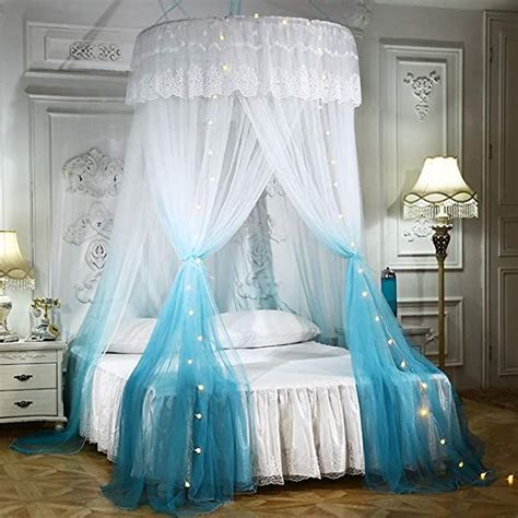 Our bedding accessories category offers a great selection of bed canopies & drapes and more. Bed Canopies | Mengersi Princess Bed Canopy Romantic Round ...