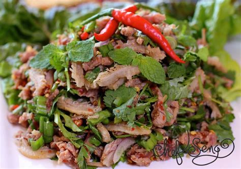 Lao grilled chicken (pieng gai) is one of the most common dishes in a laotian household. beef laap recipe