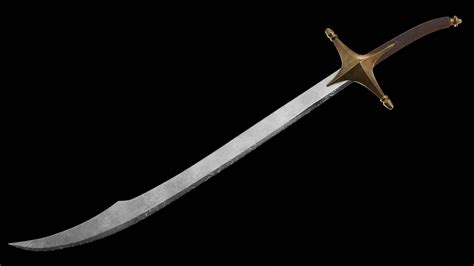Free 3d Curve Sword Scimitar From Elden Ring Turbosquid 1998746