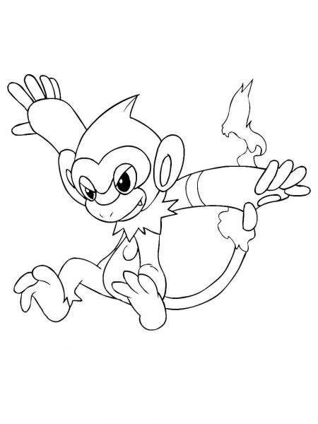 Pokemon Monferno Coloring Pages Free Printable