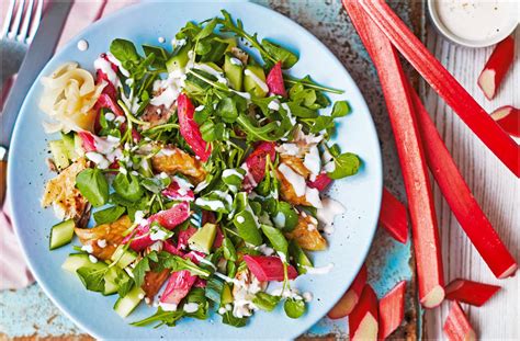 Rhubarb And Mackerel Salad Recipe Fish Recipes Tesco Real Food