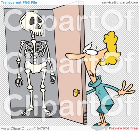 Royalty Free Rf Clip Art Illustration Of A Cartoon Skeleton In A