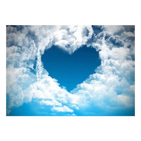 Valentines Day Backdrops Blue Sky White Clouds