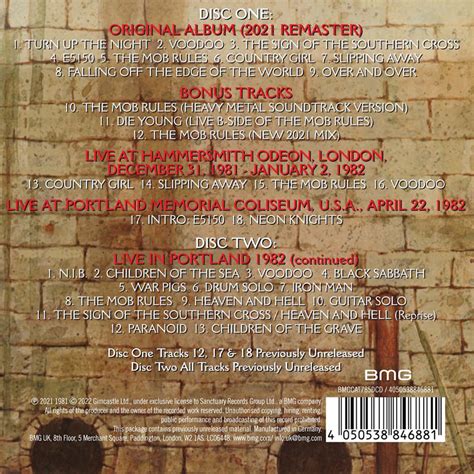 Black Sabbath Mob Rules Deluxe Edition Remastered And Expanded 2