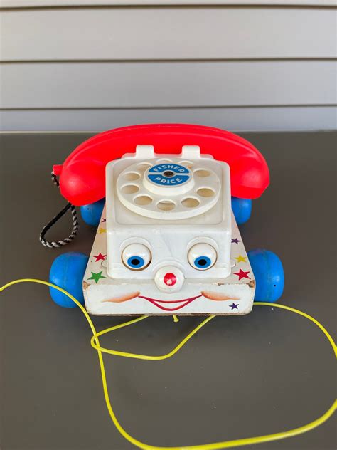 1961 Fisher Price Chatter Telephonemid Century Pull Toys Etsy