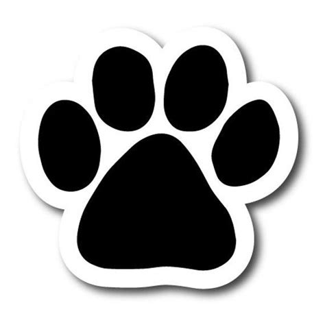 Blank Black Pawprint Car Magnet By Magnet Me Up 5 Paw Etsy