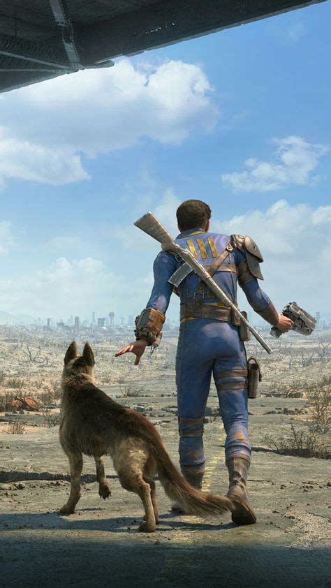Fallout 4 Nate With Dogmeat Fallout Wallpaper Fallout 4 Wallpapers