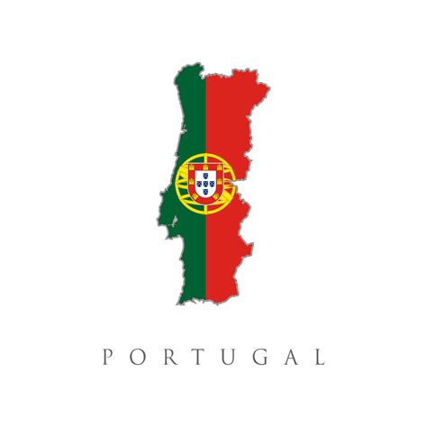 Portugal Flag Map Flag Of The Portuguese Republic Overlaid On Detailed