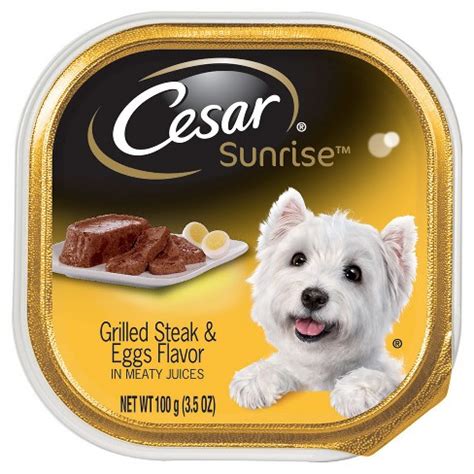 I'm trying it out to see if he can handle it being mixed with his hill's science food. CESAR® Sunrise Grilled Steak And Eggs Flavor Breakfast Wet ...