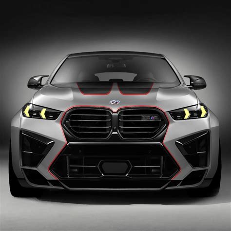 Red Lipstick And Yellow Eyes Virtually Turn The 2024 Bmw X6 M Into A