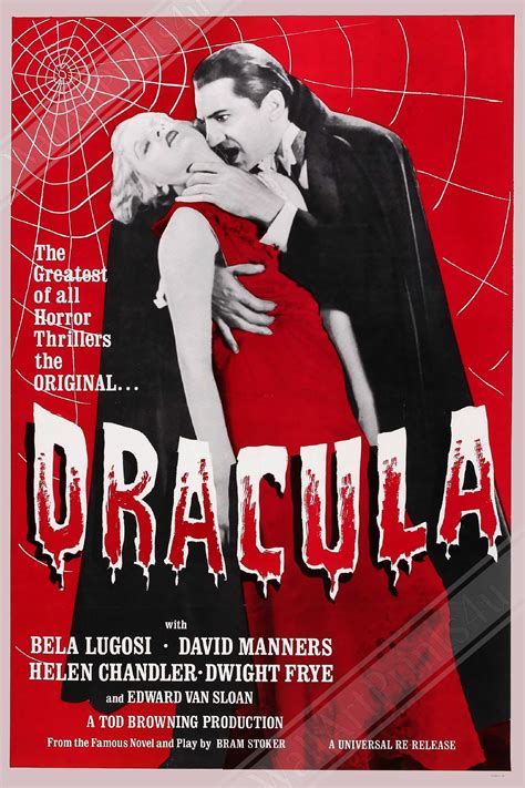 Dracula 1931 Poster Vintage Horror Film Dracula Poster Etsy De