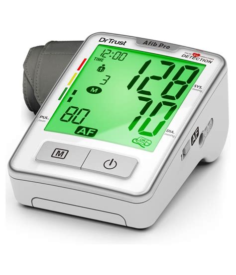 Dr Trust Atrial Fibrillation Digital Blood Pressure Machine Bp Monitor