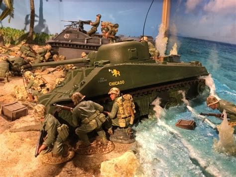 Knc 001 Plastic Tank Into A Pacific Usmc Tank At Tarawa