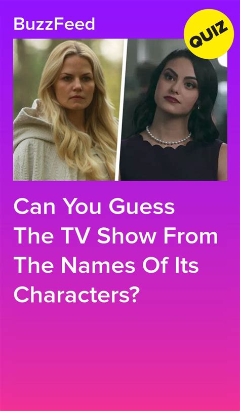 Can You Guess The Tv Show From The Names Of Its Characters Artofit
