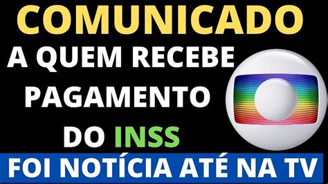 URGENTE A NOTÍCIA DEU NA TV INSS SUSPENDE 65 MIL BENEFÍCIO YouTube